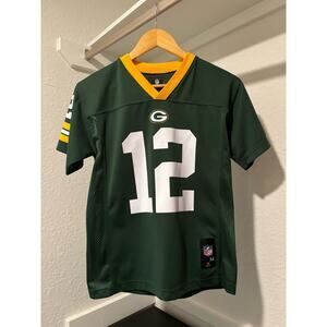 * Green Bay Packers * Aaron Rodgers #12 NFL Football JERSEY * Youth M (10/12)
